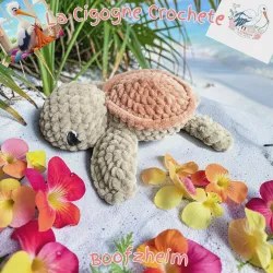 Grande tortue crochet fait main modèle 1