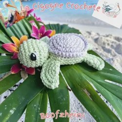Petite tortue crochet fait main modèle 2
