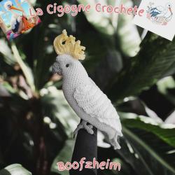 Cacatoes crochet fait main peluche artisanale