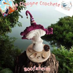 champignon magique crochet modèle 1 décoration féerique