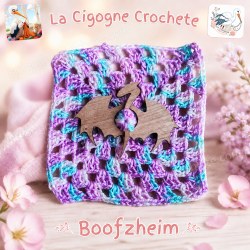 Broche dragon pour chale en bois