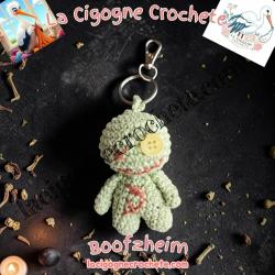 Porte clés poupée vaudou crochet fait main modèle 1