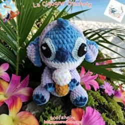 Petit monstre glace crochet fait main