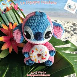 Petit monstre donuts crochet fait main