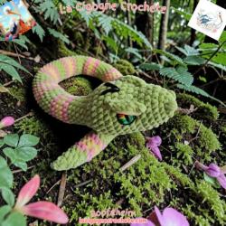 Serpent crochet fait main modèle 2
