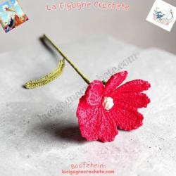 Fleur crochet fait main modèle 10