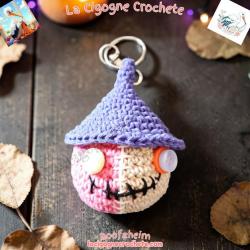 Porte clés zombie crochet fait main modèle 3