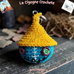 Porte clés zombie crochet fait main modèle 4