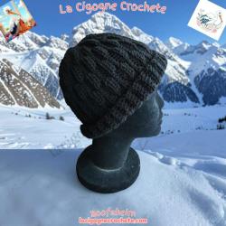 Bonnet adulte crochet fait main modele 6