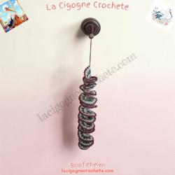 girouette décorative au crochet modèle 2 fait main La Cigogne Crochete