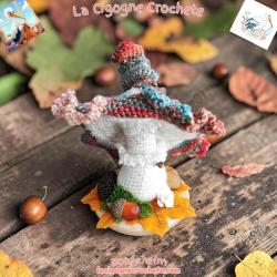 champignon magique crochet modèle 2 décoration féerique