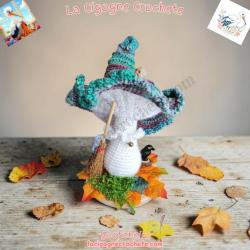 champignon magique crochet modèle 8 décoration féerique theme sorciere