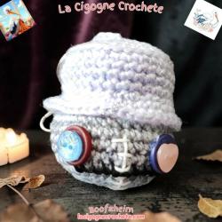 Porte clés zombie crochet fait main modèle 7