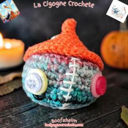 Porte clés zombie crochet fait main modèle 8