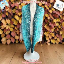 Chale Crochet Modele 5 - Coton Acrylique Oeko-Tex | La Cigogne Crochete
